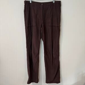 Patagonia Womens Vintage Pants Cargo Straight Leg Brown 14 Y2K Outdoor